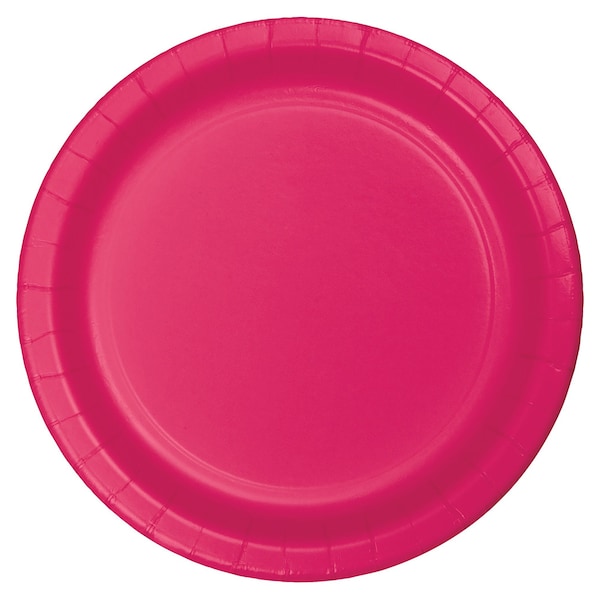 Touch Of Color Hot Magenta Pink Banquet Plates, 10", 240PK 50177B - main